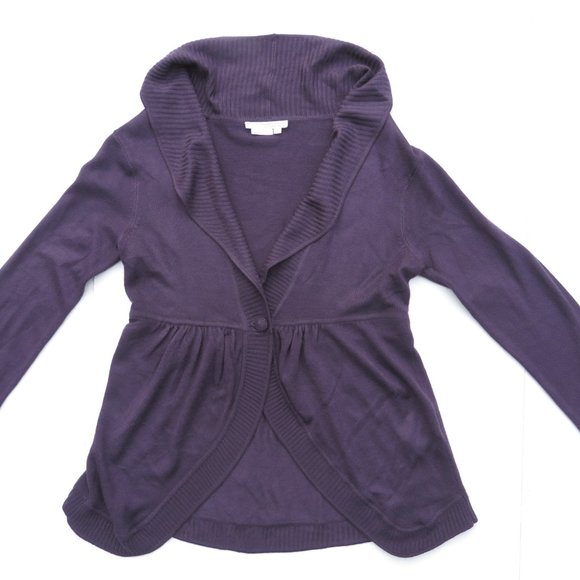 To The Max Top Cardigan Sweater Light Layer top Purple Tothemax - Picture 3 of 14